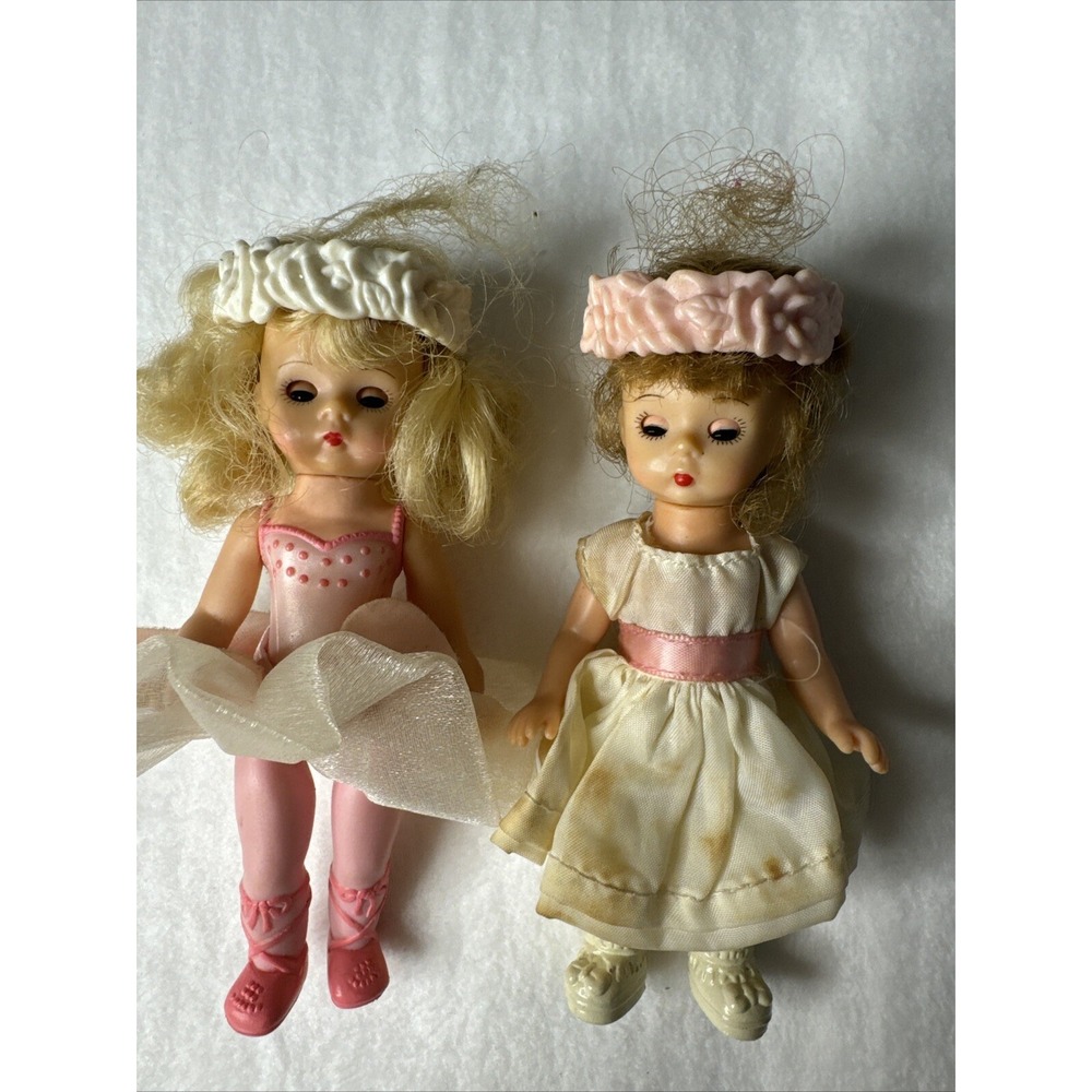 Mcdonalds madame alexander dolls Lot flower, Girl Pink Fairy Pose-able 5"